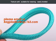Best quality Green amusement equipment polyester rope 5mm nylon braided rope