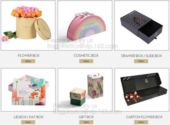 Luxury Black Hardcover Rigid Paper Packaging , Custom Logo Printed Foldable Cardboard Flat Pack Gift Box with UV logo