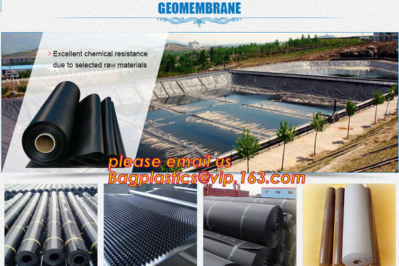 2mm HDPE reinforced polypropylene geomembrane for landfill,Geomembrane fish farming Pond Liner Hdpe Geomembrane BAGPLAST