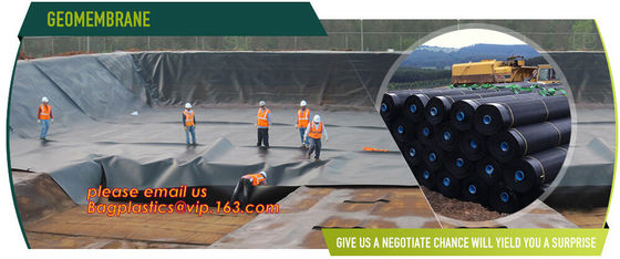 2mm HDPE reinforced polypropylene geomembrane for landfill,Geomembrane fish farming Pond Liner Hdpe Geomembrane BAGPLAST