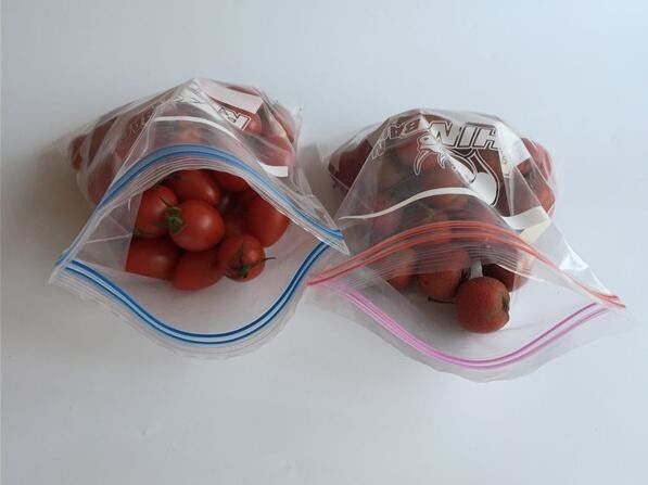 Double zipper bpa free food grade liquid plastic breast milk storage bags, food double zip lock plastic packaging bags