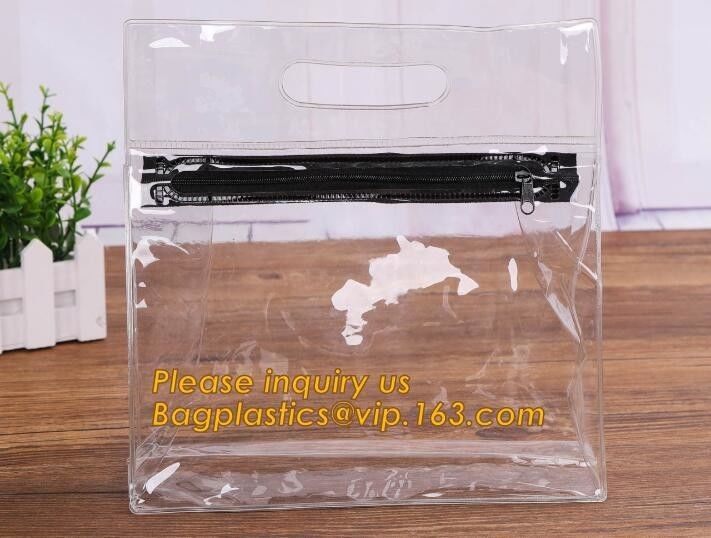 non-heavy metals Zip lockk file document pvc bags,plastic document bag with zipper,waterproof document bag with custom