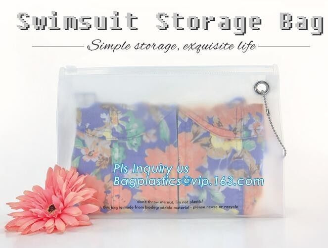 Plastic Packaging Selected By Girls For Cosmetics Zipper Bag With Slider, Zip lockk bags zipper cosmetic bags toothbrush b