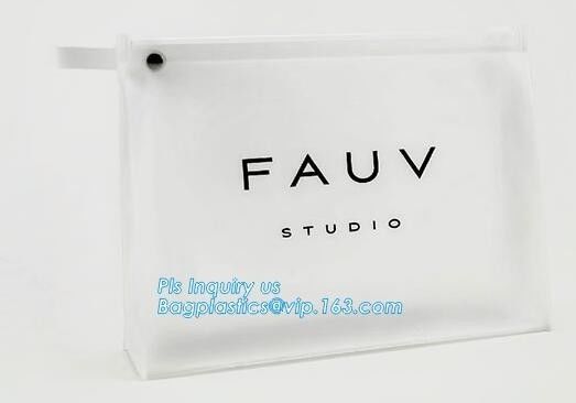 Portable Clear PVC Slider Zipper Cosmetic Makeup Bag, Water proof slider pvc toiletry bag vinyl beachwear cosmetic bag