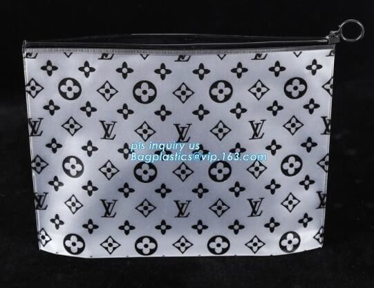 durable clear PVC Slider zipper stand up bag, slider bag for packaging clothing,underwear, nut bag with slider Zip lockk,a