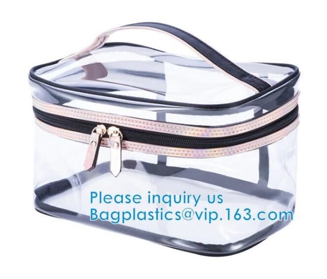 PVC Mini Plastic Cosmetic Bags , Cosmetic Tote Bags Printed Promotional Makeup Bag, Cosmetic bags, swimwearr bag