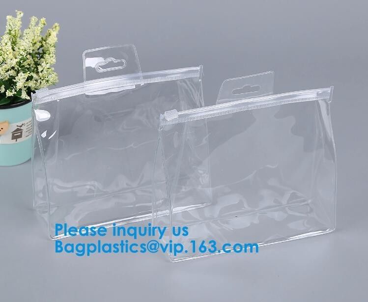 Eco-Friendly Heat Seal Frosted PVC /EVA Zip lockk Bag Frost Pvc/Color Pvc Nylon Zipper, Pvc Zipper