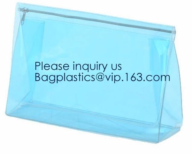 Wholesale Promotional set of 2 travel Kit Pink EVA cosmetic Bag,EVA clear custom waterproof cosmetic bag fashion travel