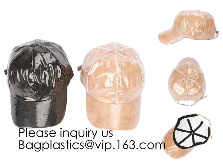 New Design Custom Tyvek&amp;Pvc Hat/Adjustable Clear Pvc Baseball Cap/Washable Tyvek Paper Hat, bagease, bagplastics, pak
