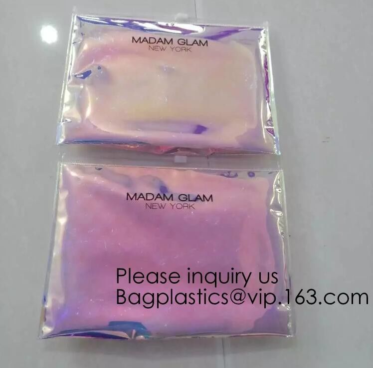 New Design Holographic Makeup Bag Pvc Cosmetic Bag With Zip lockk Cushioning Bubble Mailer Zip lockk Bubble Bag, bagease