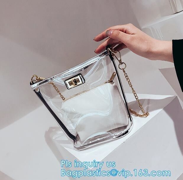 waterproof promotional clear tote pvc handle shopping bag, PVC mat waterproof reusable tote shopping bags, summer soft p
