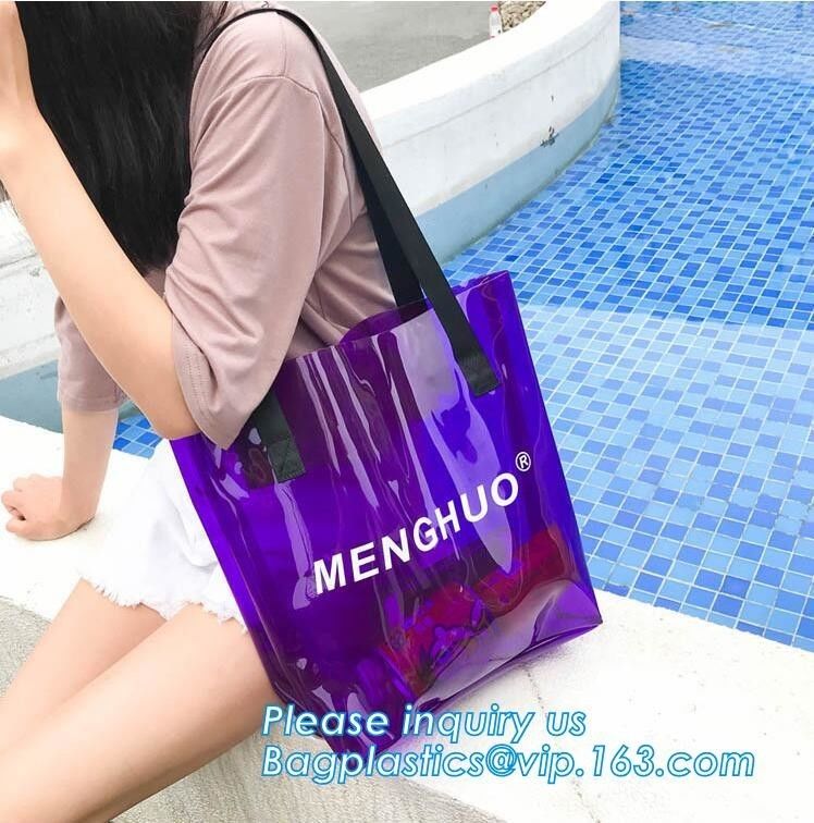 Biodegradable Recyclable PVC Clear Shopping Plastic Gift Bags, PVC Toy Plastic Bag with Card Header, Die Cut Custom Plas
