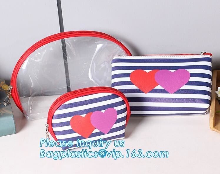 toiletry kits pvc zipper pouch makeup bag cosmetic travel organizer, Travelling Fashion Clear PVC Cosmetic Bag, clutch