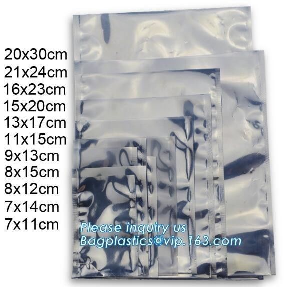 Packing electronic PCB custom printed Zip lockk vacuum plastic pouch esd moisture barrier aluminum bag bagplastics bagease