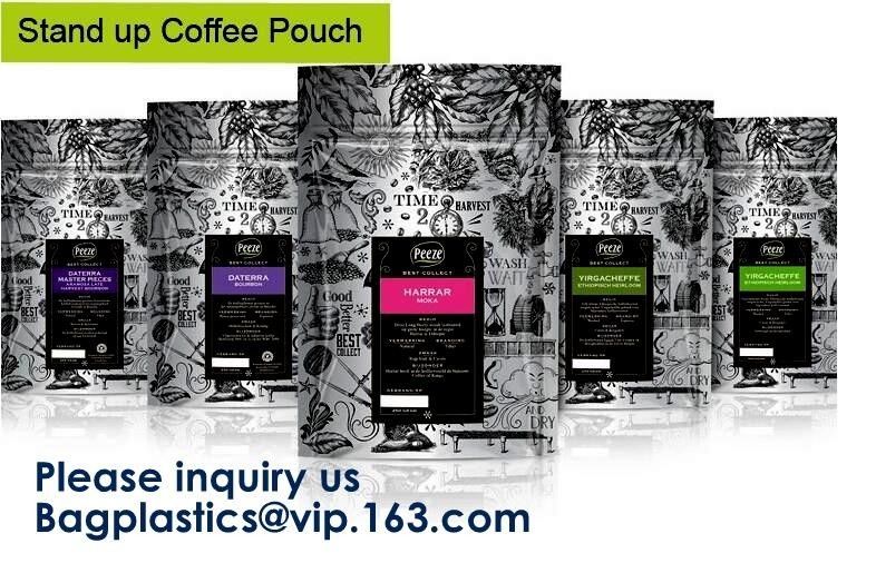 Food Grade Matt Black Surface Coffee Bag With Valve Matt Black Surface Coffee Bag With Valve,Coffee Bean Bag Aluminum Fo