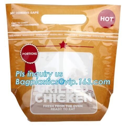 Plastic Zip lockk bag for chicken packing/microwaveable chicken bags/anti-fog plastic, Roast chicken package bag