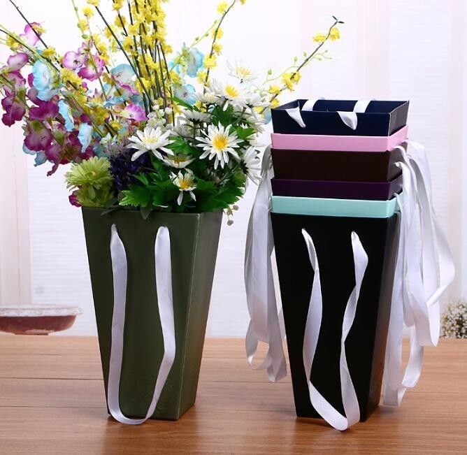 Wholesale OEM logo printing luxury customized cardboard paper packing flower packaging box,candle gift packaging box wit