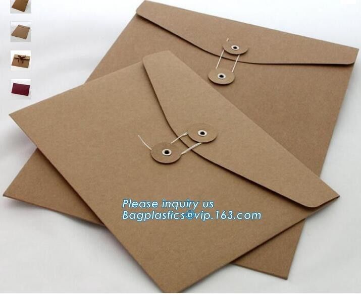 Custom fancy paper envelope food packaging envelope business envelopes with self adhesive,a3 a4 a7 gold brown shipping k