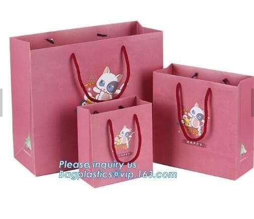 Luxury customized white paper shopping bag with handle,carrier bags,shopping bag with ribbon handle for gift packaging