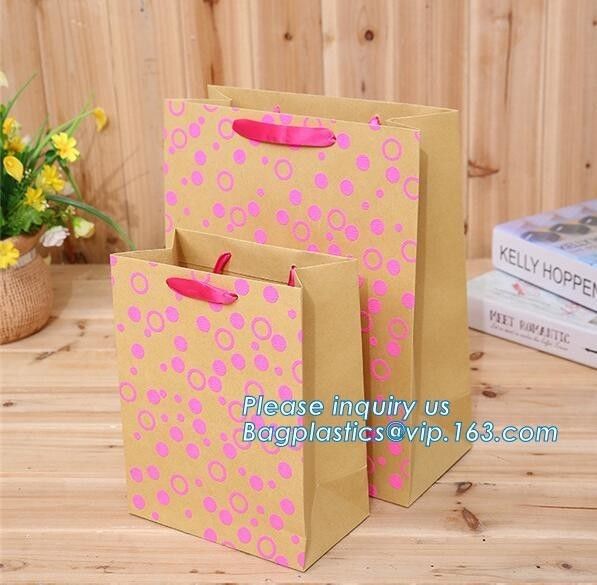 Custom Recycled Ladies Carrier kraft Paper Bag Shopping Bag for Clothes/Apparel/Gift,Art Paper Shopping Carrier Gift And