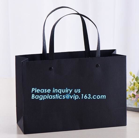 Luxury wedding paper gift candy carrier bag with ribbon handle,Eco-friendly custom printing luxury paper wine carrier ba