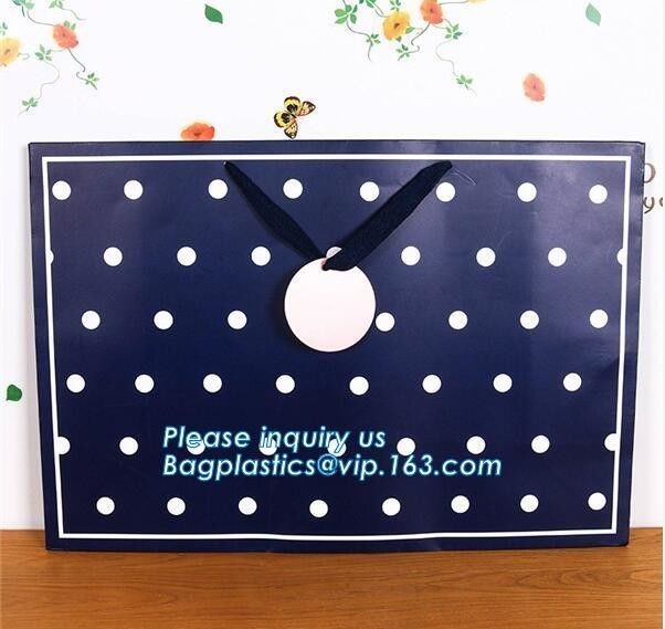luxury black and white stripe jewellery pouch paper bags,Paper bag with your own logo,foil stamping embossed heart kraft