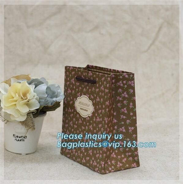 China dirext factory luxury custom printed shopping bag gift paper bag carrier paper bag with gradient color, bagease