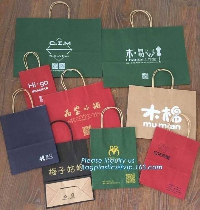 Food bags disposable brown paper thickened baking dim sum takeaway wholesale bread bags.,Seal Bread Kraft Paper Packagin
