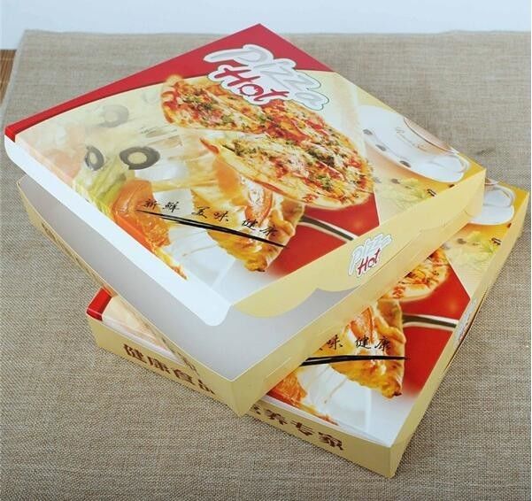 corrugated carton paper packaging pizza box,cheap wholesale custom logo printed pizza box,Environmental customized 16 in