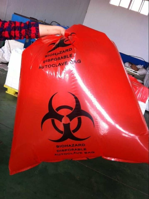 Custom 100% OXO-Biodegradable Medical Waste Garbage Bags Infections Linens Waste Bags, Medical Waste Garbage Bags Infect