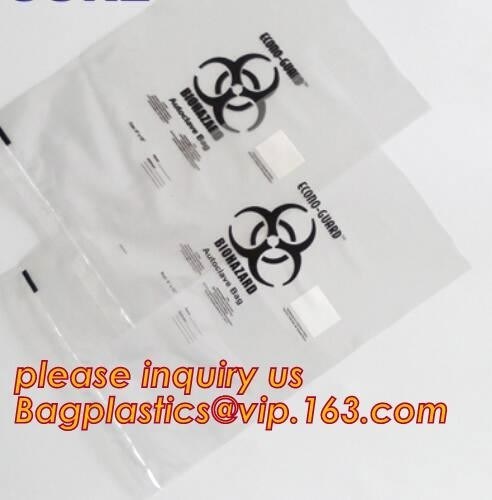 Professional Customized Medical Lab Hospital Kangaroo Zip lockk Bag Yellow Specimen Collection Plastic, bagplastics, pac