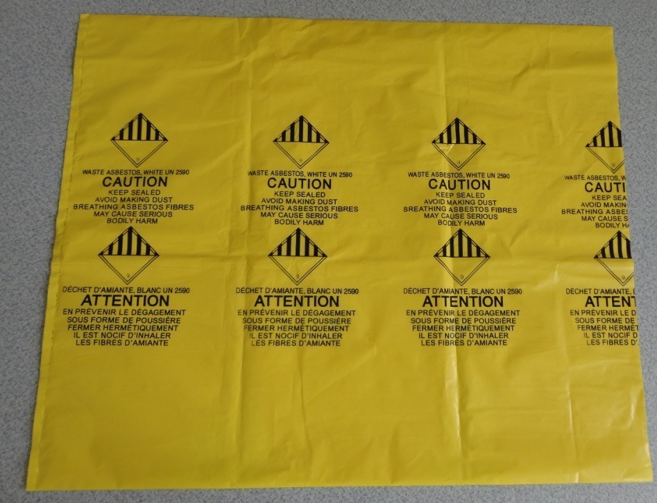 PE BAGS FOR ROCK STONE, PE asbestos bag, biohazard bag, pe cover film, rubble sack