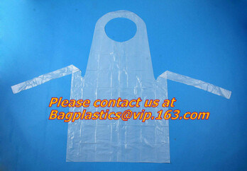 pe disposable apron in kitchen household,chef disposable plastic aprons,Cheap price plastic disposable apron BAGEASE