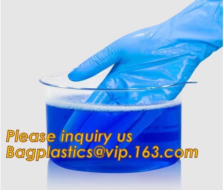 Medical Disposable Nitrile Coated Hand Gloves,Industrial Garden Working Resistant Disposable Nitrile Black Gloves BAGEAS