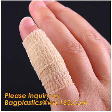 Fitness Custom made Cotton medical plaster tape sport bandages roll athletic tape,Flexible Bandage Self Adherent bandage