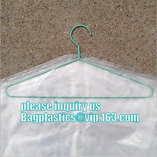 commercial clear pe ldpe poly hotel laundry roll up suit garment packaging dry cleaning cover plastic polythene bag for