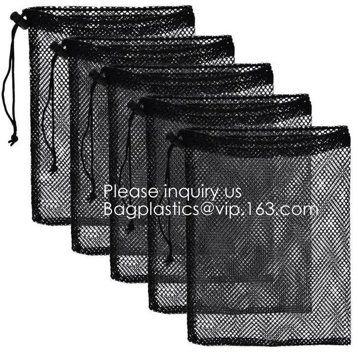Mesh Laundry Bag Heavy Duty Drawstring Bag, Factories, College, Dorm, Travel Apartment Blouse, Hosiery, Stocking, Underw