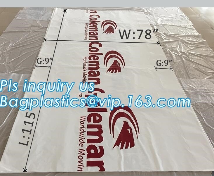 top covers clear plastic window covers printed pallet covers, Jumbo PE Plastic Type Reusable Pallet Cover, Gusseted Side