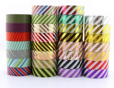 High Quality Printable Customize Patterns Acrylic Decorative Waterproof Adhesive Washi Tape In small Roll BAGEASE BAGPLA