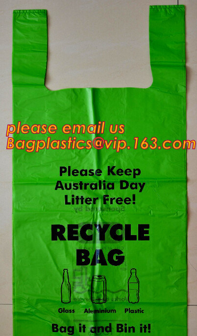 Large/Regular Grocery Size,Oxo-Biodegradable Plastic Shopping Bags, Thank You Printed, 13 Micron, HDPE, 1000 Bags/Box