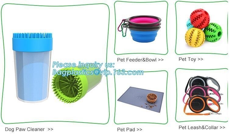 DOG ACCESSORIES, DOG PAW CLEANER, PET PAD, PET LEASH&amp; COLLAR, DOG HARNESS, PET CARRIER BAGS, PET LEASH, PET CLEANING TOY