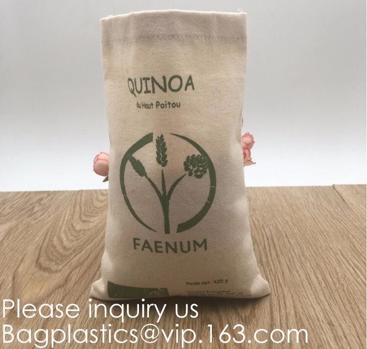 Cotton Drawstring Bags, Reusable Muslin Bag Natural Cotton Bags with Drawstring Produce Bags Bulk Gift Bag Jewelry Pouch