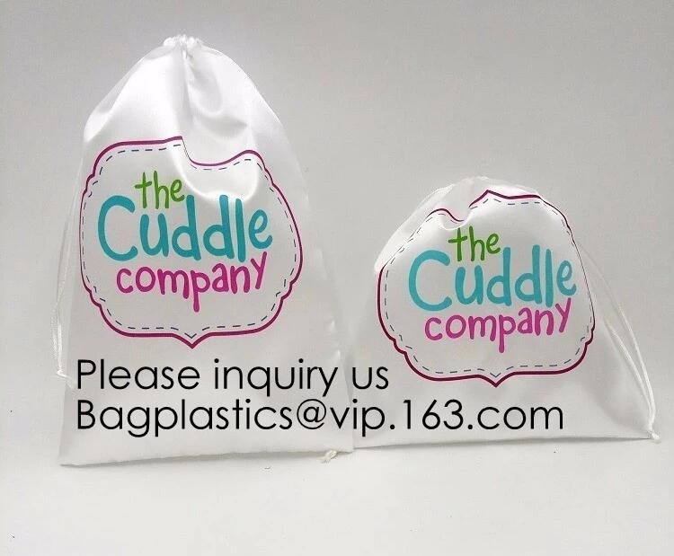 Gold thick Satin Drawstring Gift Bags,Black Drawstring Satin Bag With Ruffle,Small Satin Drawstrings Bags For Jewelry