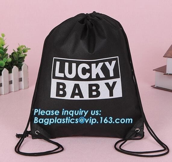 Fashion Eco Friendly Advertising Non Woven Drawstring Bag, Promotional pp non woven drawstring travel shoes bags, bageas