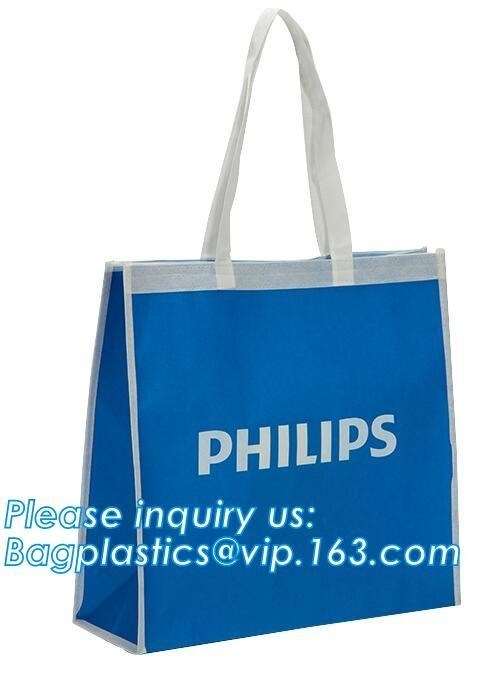 New product factory custom OEM free sample Shopping bag two sides PU printing non woven bag grocery non woven bag with l