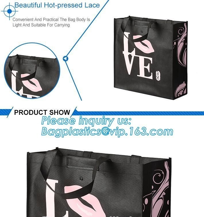 customized promotional laminated gift shopping tote polypropylene pp non woven bag, Promotional New Fashion Tote Non Wov