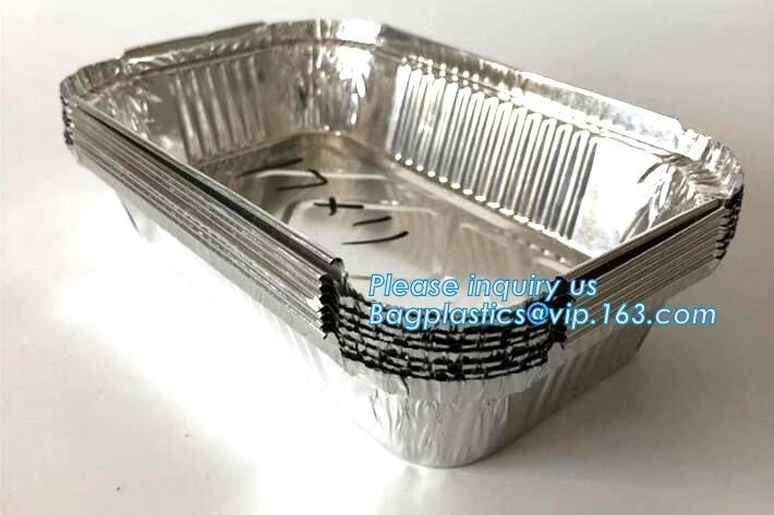 500ml smoothwall aluminum foil disposable oven safe food container,4LB / 1133 Aluminum Foil Container For Packing BBQ