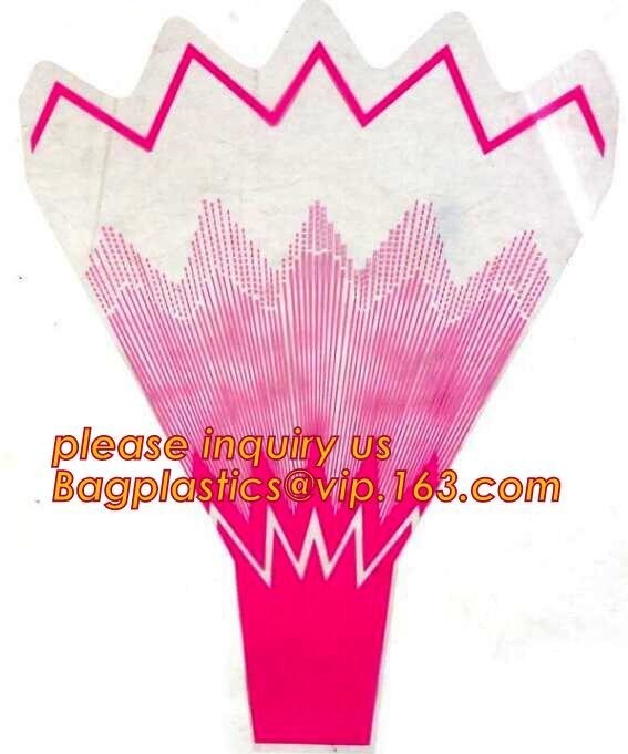Biodegradable Flower Sleeve For Flower Packaging,Cellophane bag flower mesh,flower sleeve bag,Handing Plastic bags/Plast