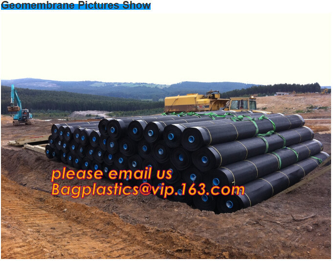 Environmental Protection hdpe smooth fish farm pond liner geomembrane,Drain board Geocell Geogrid Geomembrane Geonet PAC